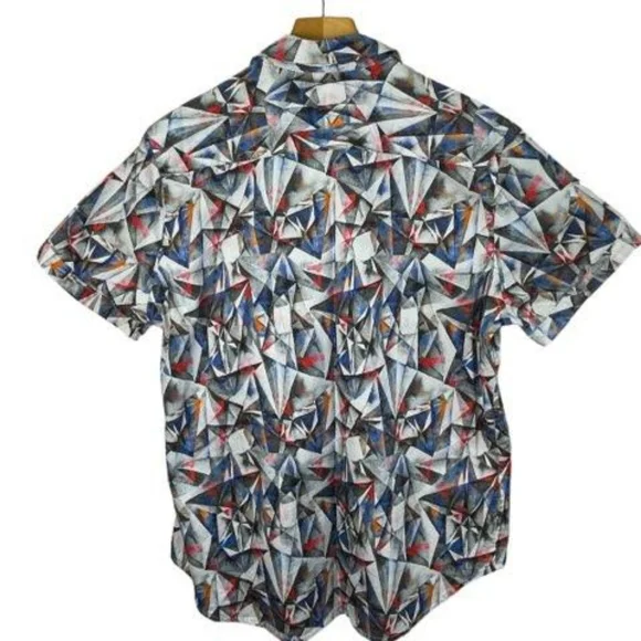 Robert Graham Shirt Size L Button down short sleeve - Picture 2 of 6